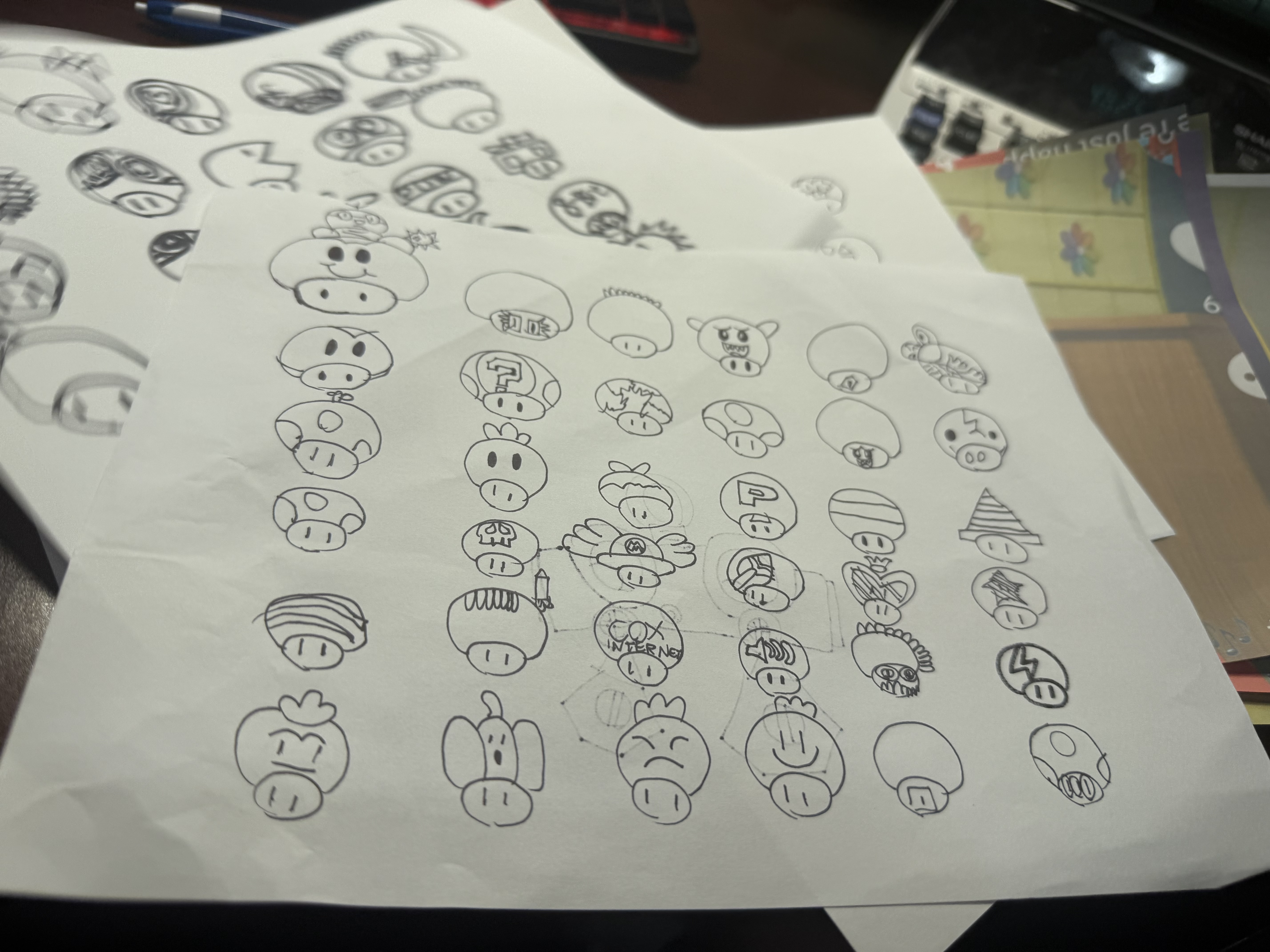 Super Mario Mushrooms