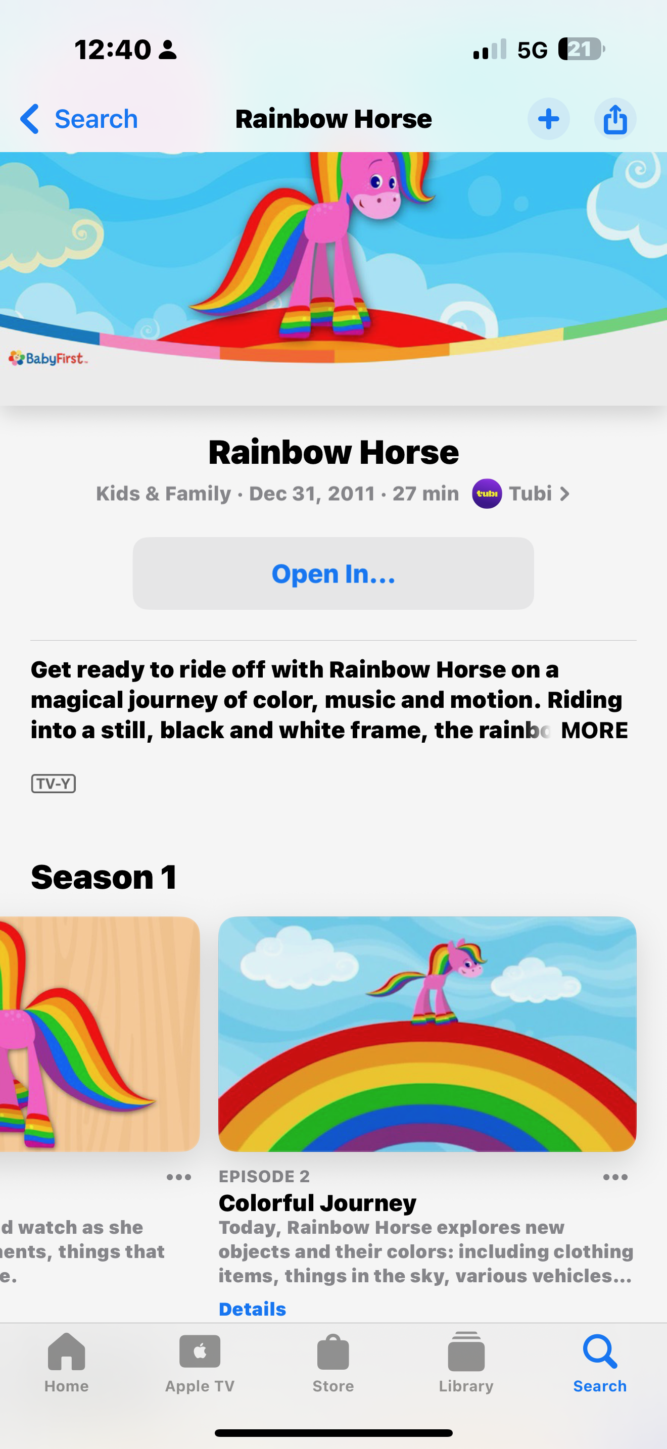 Babyfirst Rainbow Horse