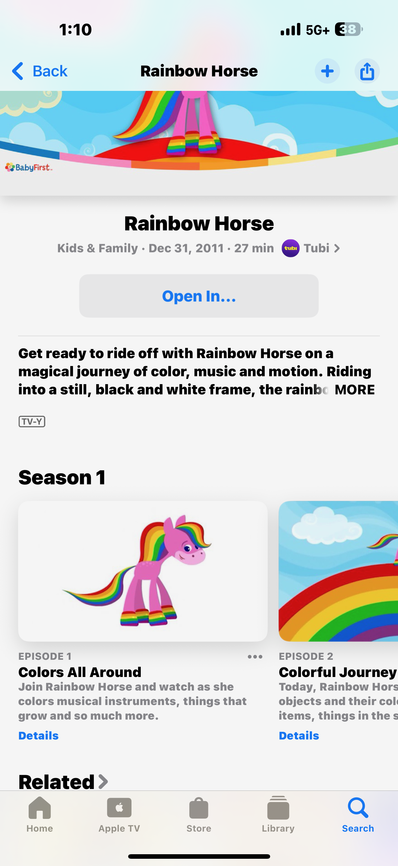 Babyfirst Rainbow Horse